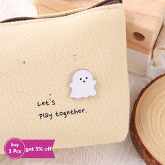 Ghost Enamel Pin Happy Boo Brooches Goth Gothic Metal Badges for Bag Clothes