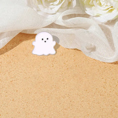 Ghost Enamel Pins Happy Boo Brooches Goth Gothic Metal Badges