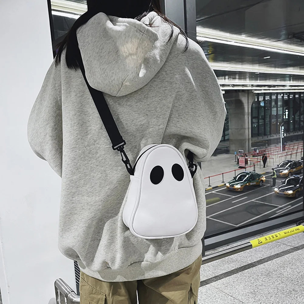 Ghost Funny Leather Shoulder Bag Devil PU Crossbody Bags