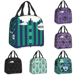 Ghost Host Lunch Bag Insulated Haunted Mansion Member Portable Container