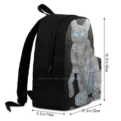 Ghost Kitty Backpacks For Men Women Teenagers Girls Bags