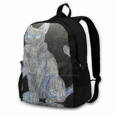 Ghost Kitty Backpacks For Men Women Teenagers Girls Bags