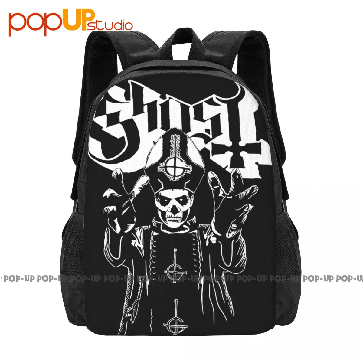 Ghost Papa Wrath Heavydeath Metal Band Backpack
