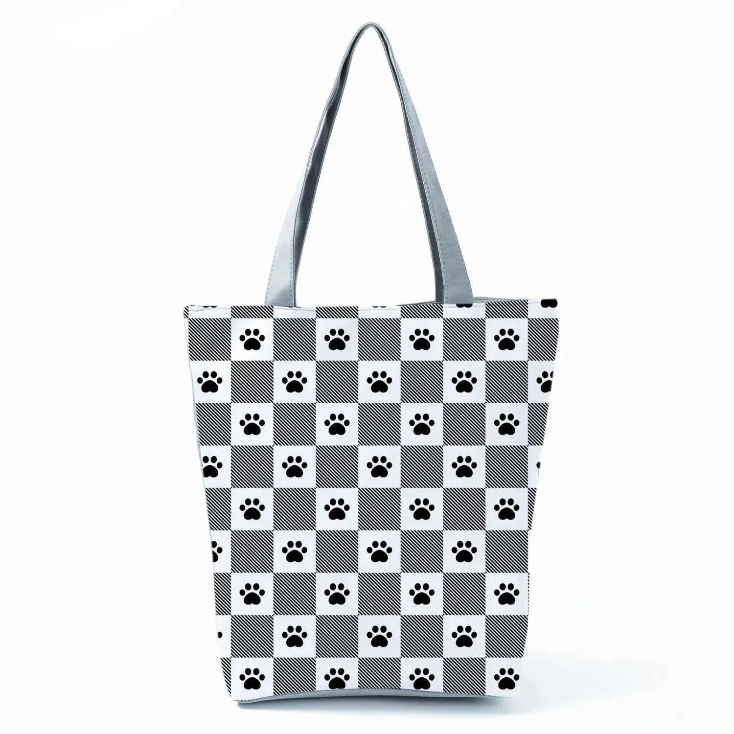 Dog Paw Printed Eco Shoulder Bag for Women