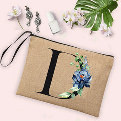 26 Letter Printing Woman's Make Up Bags Handbags Organizers Travel Toiletry Bags