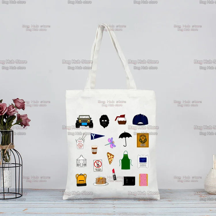 Gilmore Girls Cartoon Graphic Coffee Women's Travel Shopper Bags