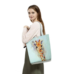 Giraffe Animal Printed Women Shoulder Bag Cartoon Eco Friendly