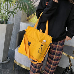 Girl School Backpack Bookbags Crossbody Messenger Bag Canvas Shoulder Bag Women
