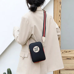 Small Square Shoulder Bag Canvas Crossbody Vintage Messenger Pack