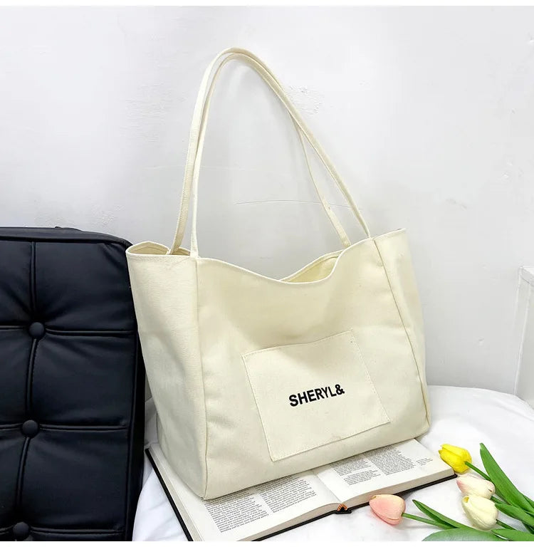 Girl Canvas Tote Bag Women Shopping Shoulder Messenger Bag