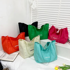 Girl Canvas Tote Bag Women Shopping Shoulder Messenger Bag