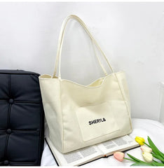 Girl Canvas Tote Bag Women Shopping Shoulder Messenger Bag