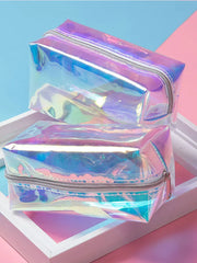 Girl Clutch High Cosmetic Bag Transparent Wash Bag Beauty PVC