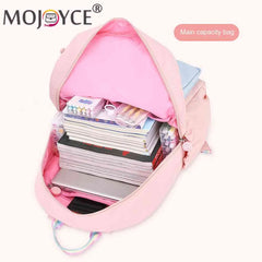 Girl Cartoon Backpack Middle School Student Book Bag Casual Travel Women Rucksac