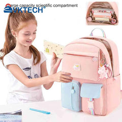 Girl Cartoon Backpack Middle School Student Book Bag Casual Travel Women Rucksac