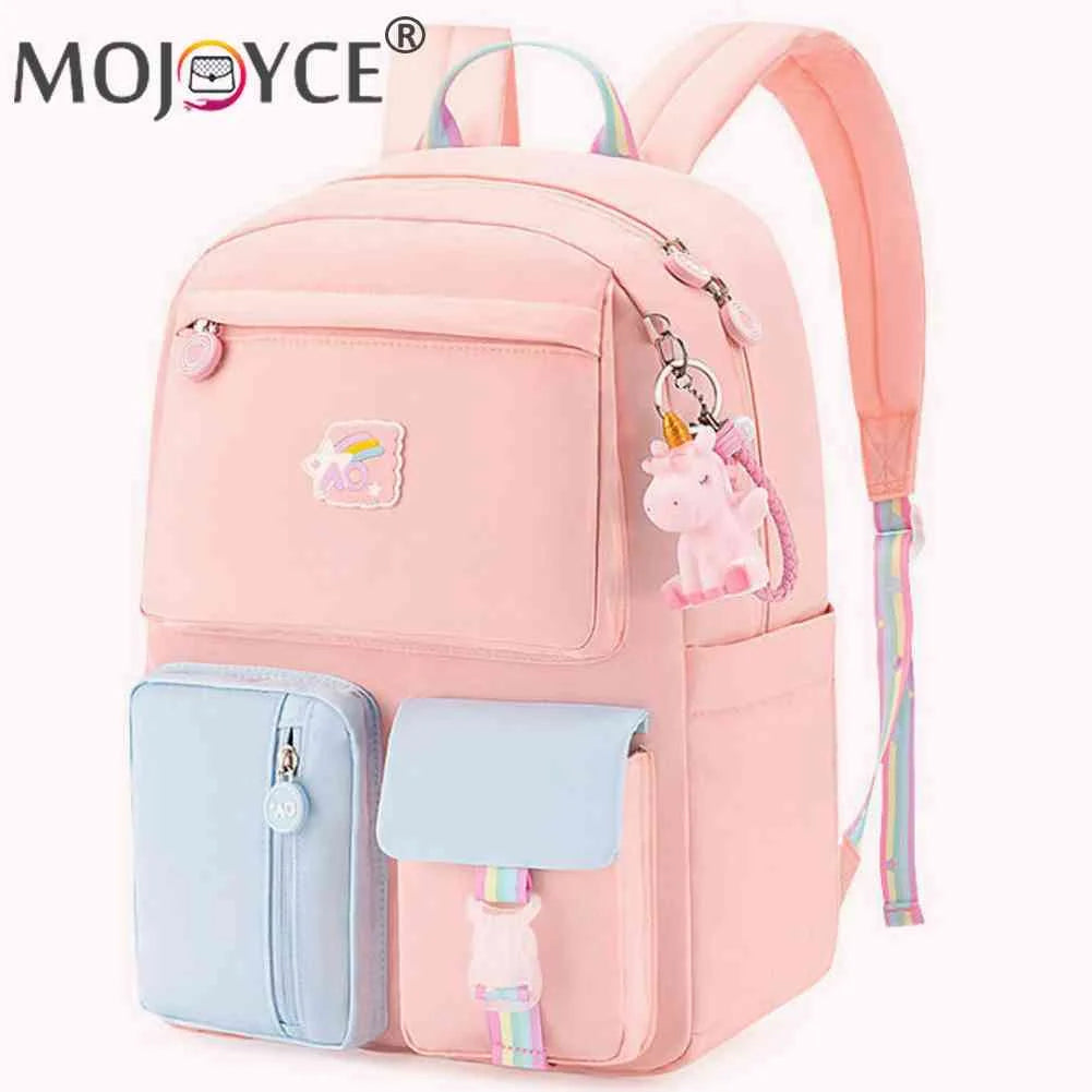 Girl Cartoon Backpack Middle School Student Book Bag Casual Travel Women Rucksac