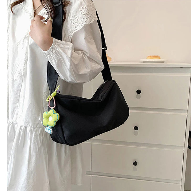 Girl Handbag Canvas Teenager Shoulder Bags Casual School Crossbody Satchel