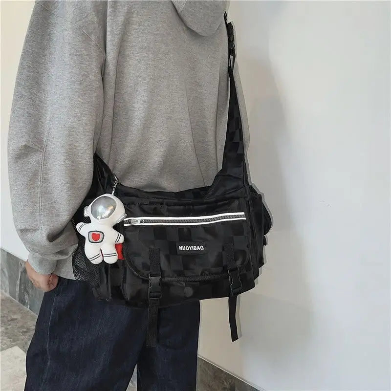 Canvas Teenager Shoulder Bag Women's Messenger Bag Ladies Casual Handbag