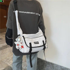 Canvas Teenager Shoulder Bag Ladies Casual Hand Bags Teen Handbag