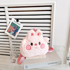 Girl Japanese doll mini backpack plush bag