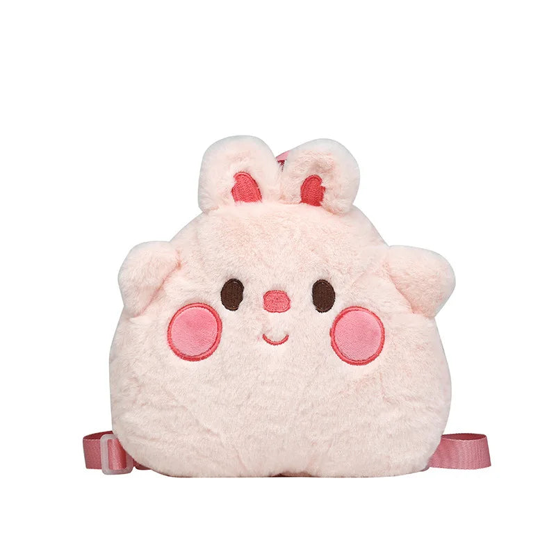 Girl Japanese doll mini backpack plush bag
