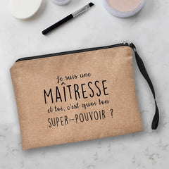 Girl Makeup Bag Thank You Mistress Beauty Organizer Travel Pouch