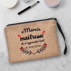 Girl Makeup Bag Thank You Mistress Beauty Organizer Travel Pouch