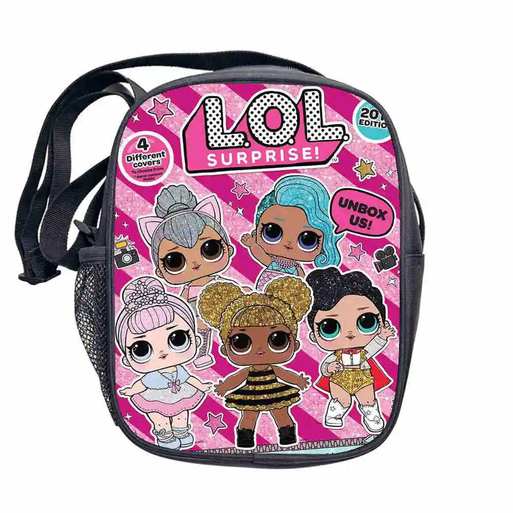 Girl Shoulder Bag LOL Dolls Crossbody Kid Cartoon Printed Messenger Bag Small Ha