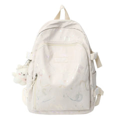 Pink Girl Student Backpack Laptop College Women School Bag