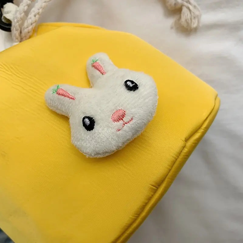Girl Rabbit Bucket Bag Casual Shoulder Bag Large Capacity Purse