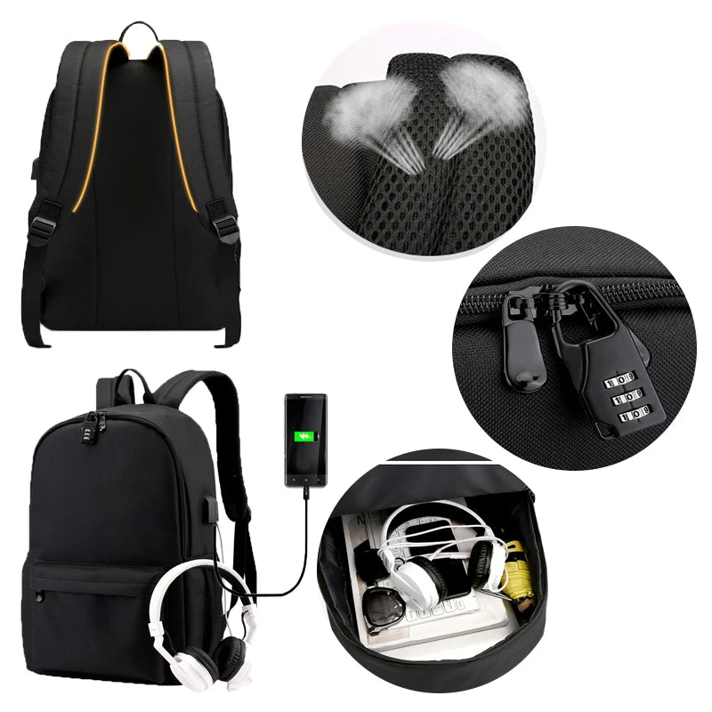 Anime Hunter X Hunter School Bag for Teen Girls Women Kurapika HxH Backpack