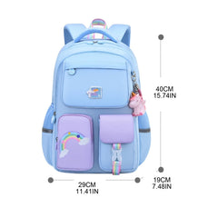 Girls' Elementary Students Bookbag with Anti-Theft Pocket