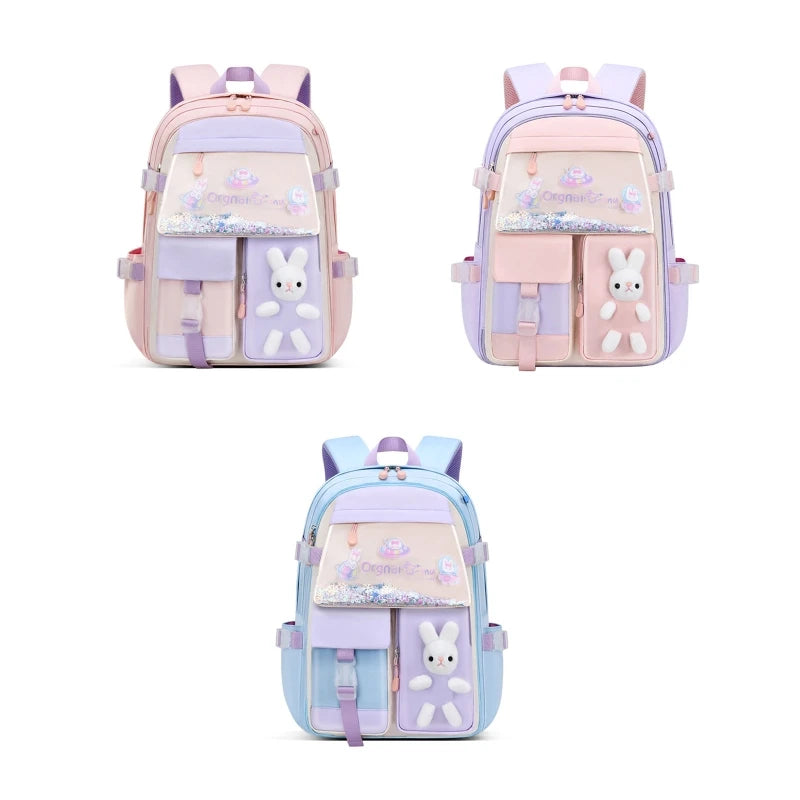 Girls Sequins Elementary Bookbag School Bag