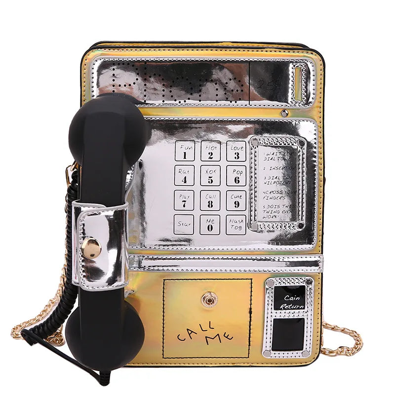 Funny PU Bucket Shoulder Bag Crossbody Women Bag