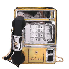 Funny PU Bucket Shoulder Bag Crossbody Women Bag
