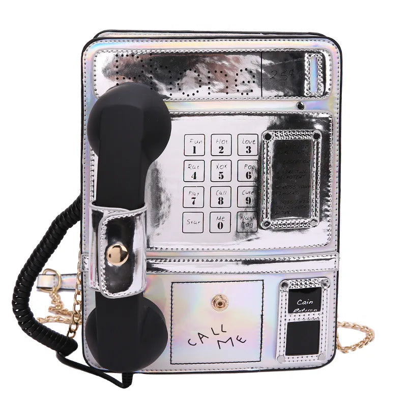 Funny PU Bucket Shoulder Bag Crossbody Women Bag