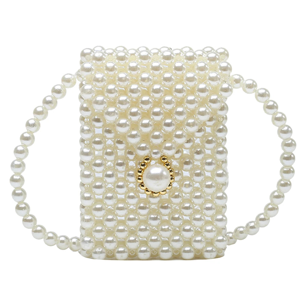 Women's Casual Messenger Bags Women Pearl Mini Messenger Bag Retro Ladies