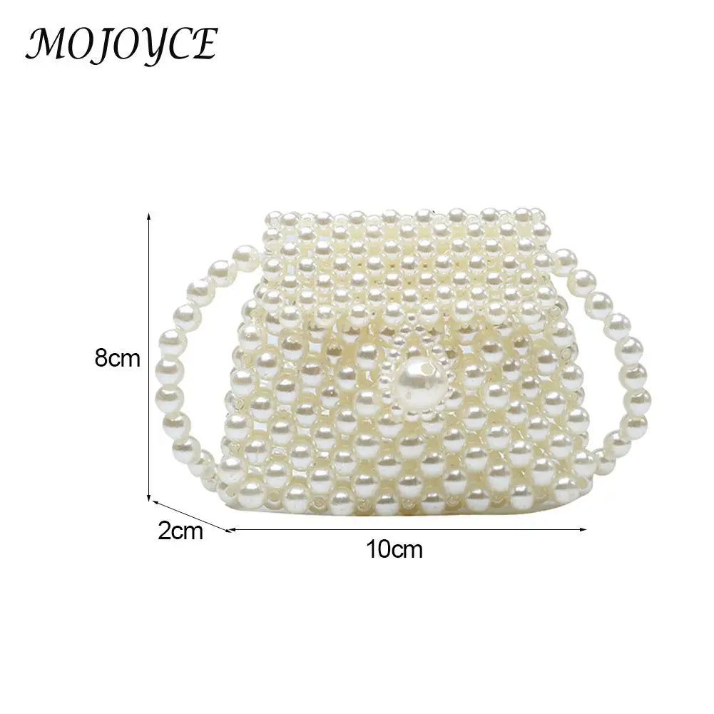 Women's Casual Messenger Bags Women Pearl Mini Messenger Bag Retro Ladies