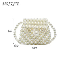 Women's Casual Messenger Bags Women Pearl Mini Messenger Bag Retro Ladies