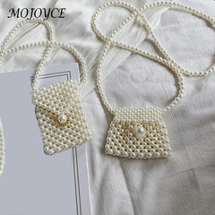 Women's Casual Messenger Bags Women Pearl Mini Messenger Bag Retro Ladies