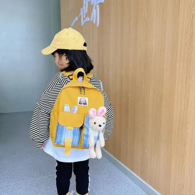 Kids Cartoon Backpack Small School Bag Casual Bookbag Mini Rucksack