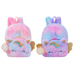 Girls Cartoon Plush Backpack Children Schoolbag Kids Gift Book Bag