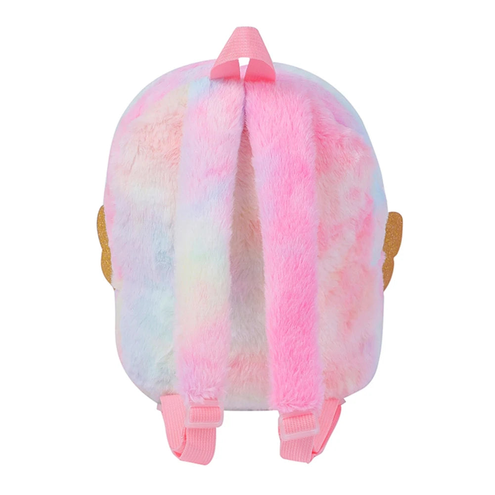 Girls Cartoon Plush Backpack Children Schoolbag Kids Gift Book Bag