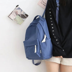 Girls Boys Backpack Middle High School Student Schoolbag Large Capacity Laptop B