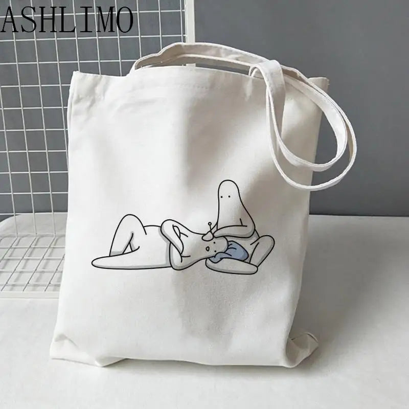 Girls Casual Hand Bag MR DONOTHING Tote Bag Aesthetics Women's Gra