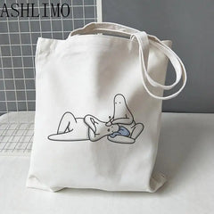 Girls Casual Hand Bag MR DONOTHING Tote Bag Aesthetics Women's Gra