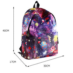 Girls Flower Print Rucksack Backpack Bag Women Casual Travel Lightweight