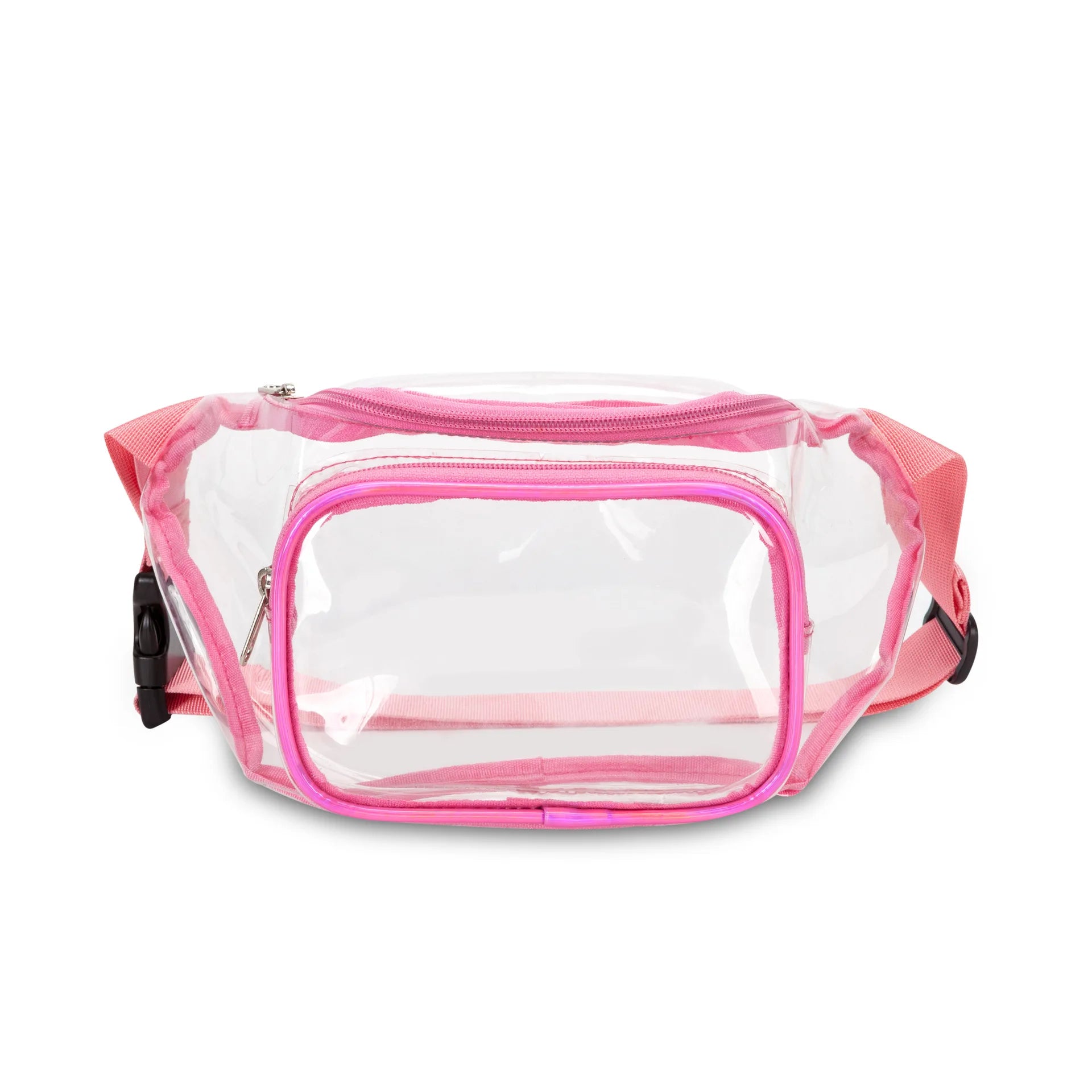 Girls Waterproof Clear PVC Fanny Pack Adjustable Vinyl Waist Bag Women