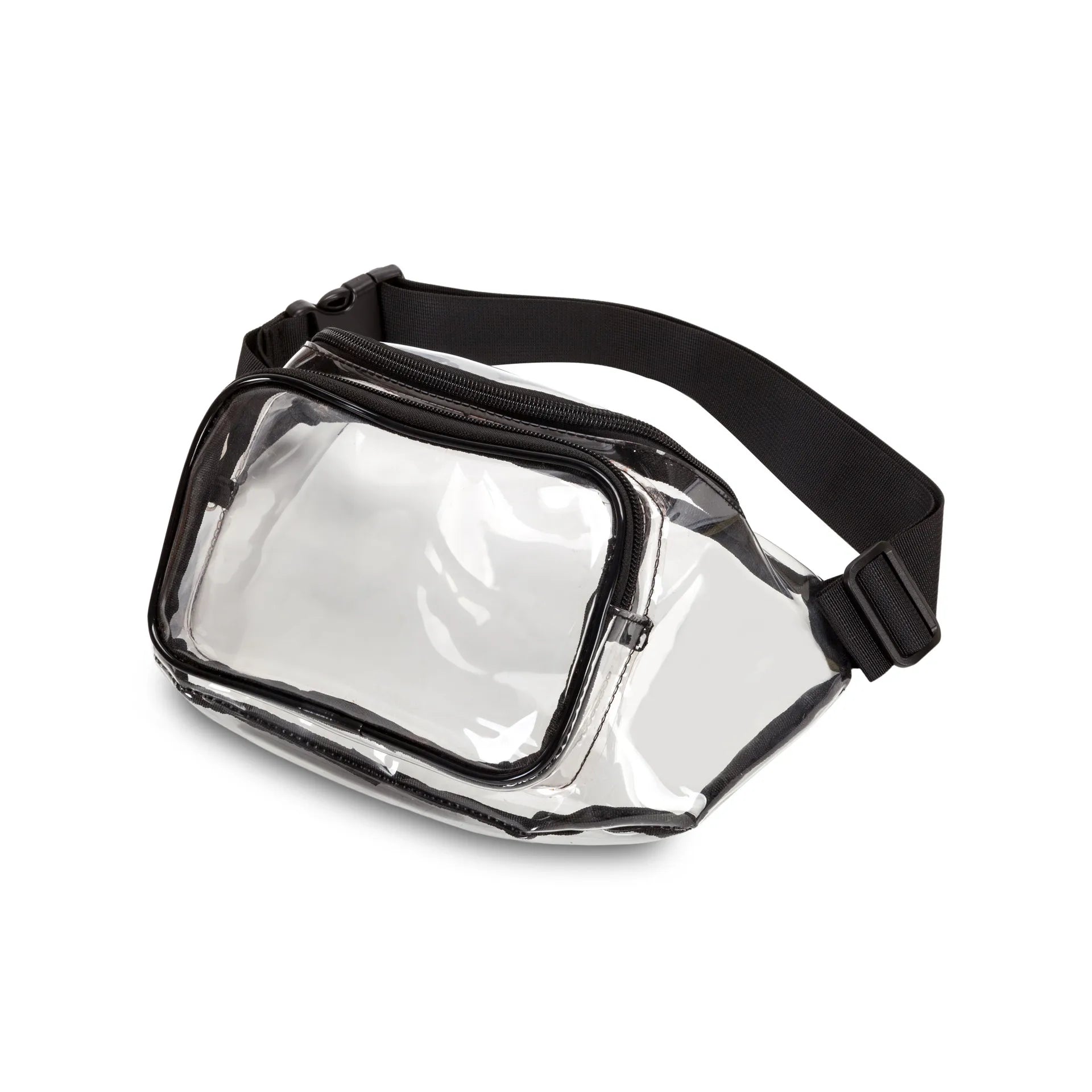 Girls Waterproof Clear PVC Fanny Pack Adjustable Vinyl Waist Bag Women