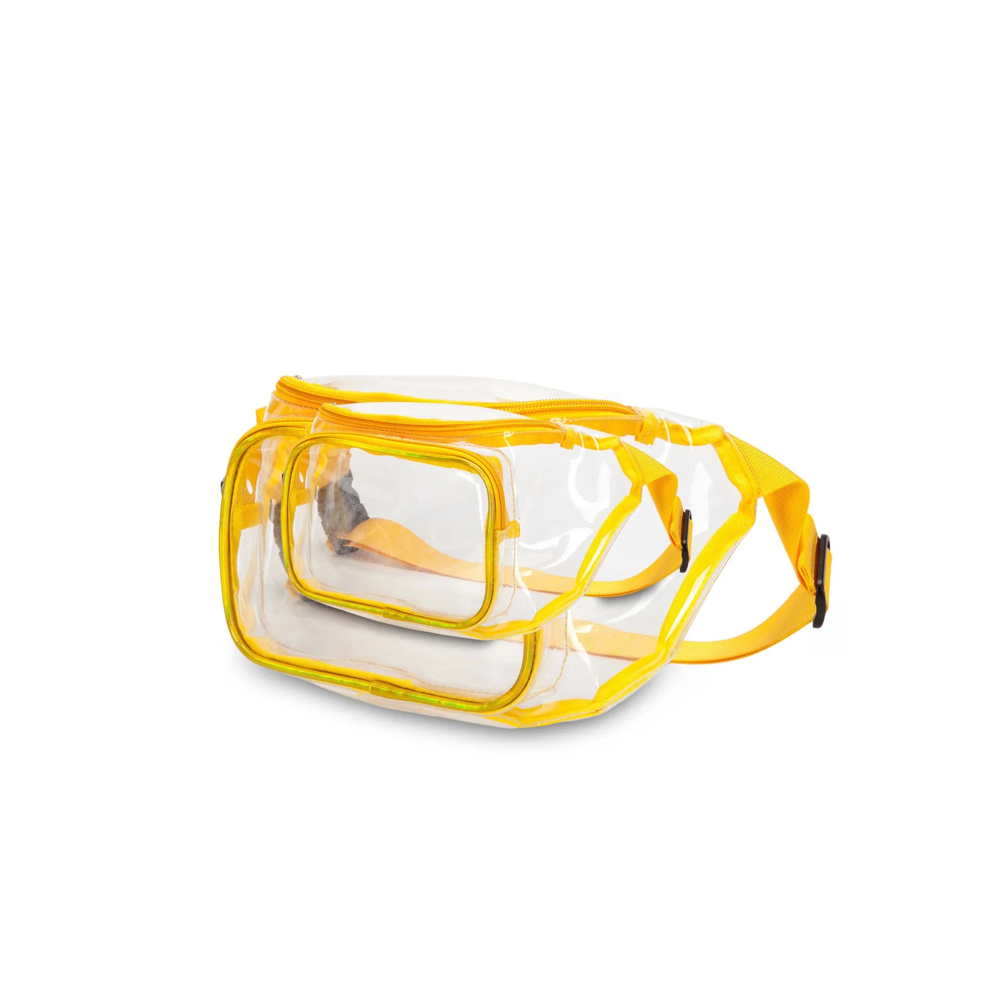 Girls Waterproof Clear PVC Fanny Pack Adjustable Vinyl Waist Bag Women